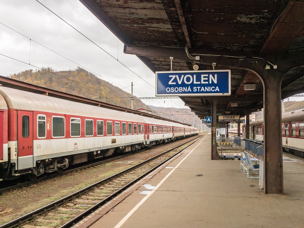 Bahnsteig Bahnhof Zvolen