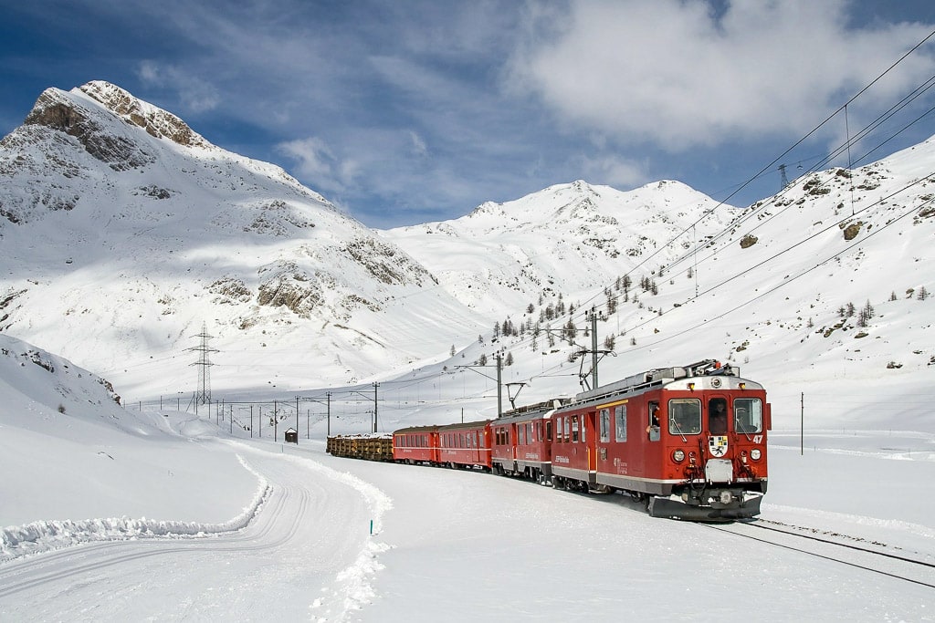 Mit dem Interrail One Country Pass Schweiz den Bernina Express entdecken